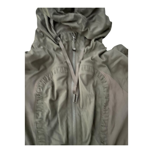 Lululemon Dance Studio Jacket III Reversible Olive Green Zip Up Hoodie Size 10 - Picture 5 of 15